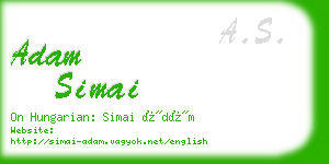 adam simai business card